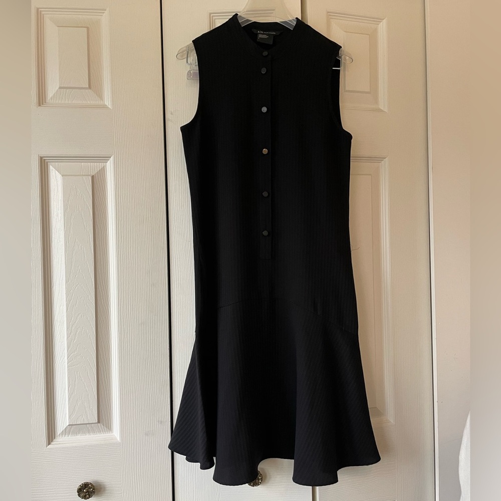 Armani Exchange Size 2, Black Sleeveless Dress